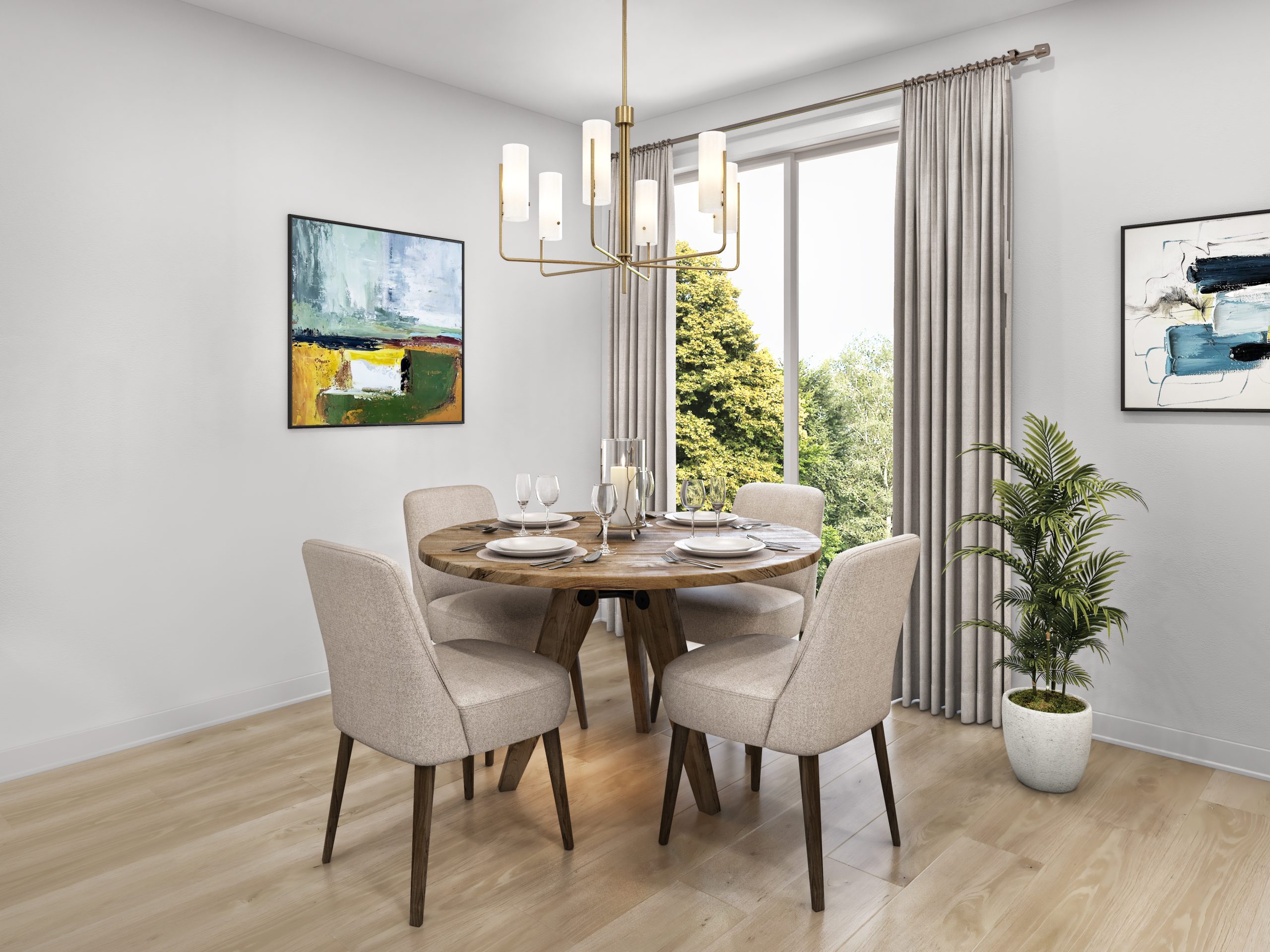 Elegant dining room in an Eastridge Orleans townhome