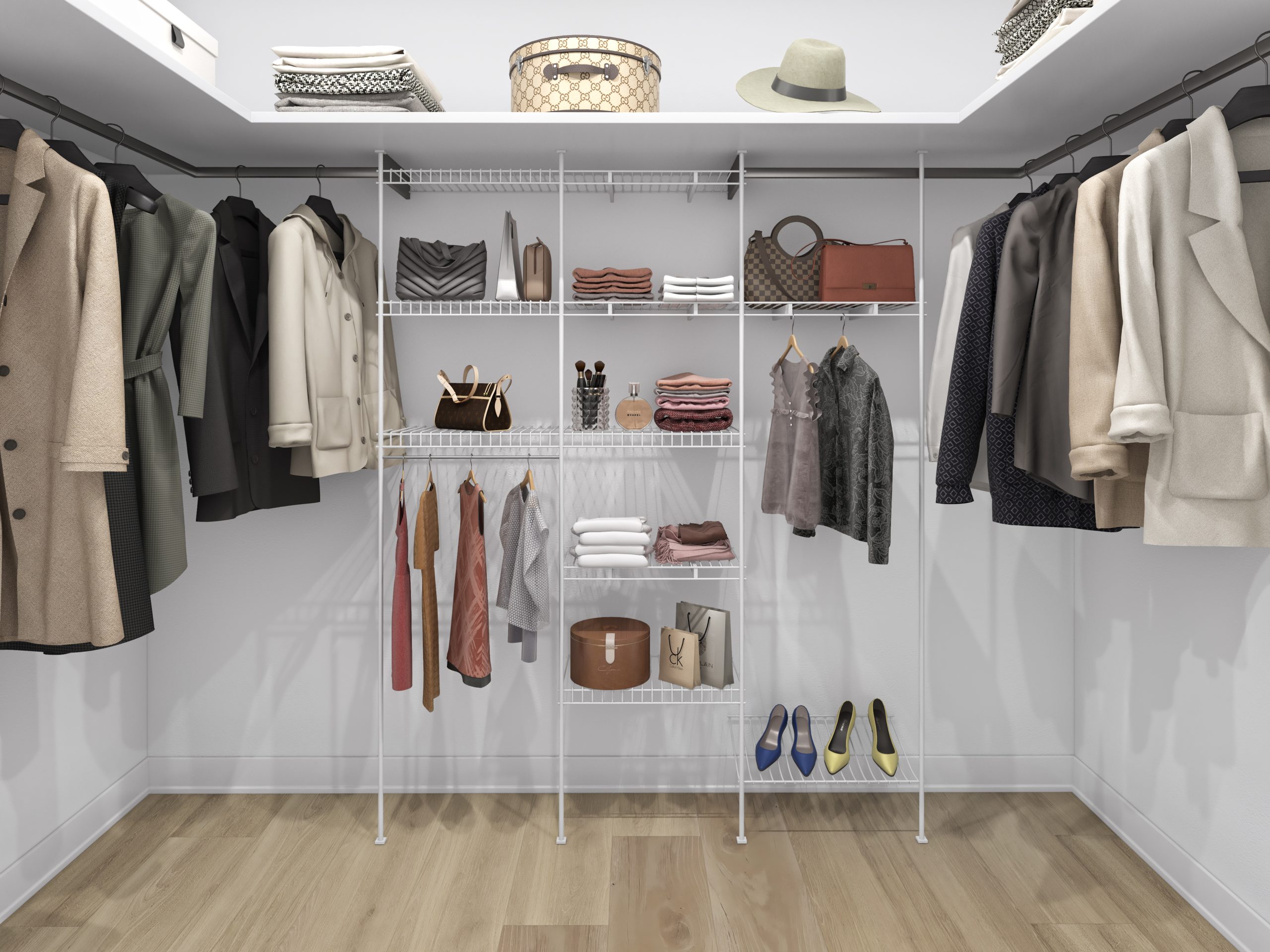 Walk-in closet in an Eastridge Orleans townhome